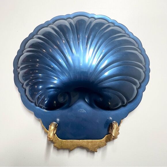 McClelland Barclay by Dodge Aluminum Shell Decorative Dish with Grape Clusters - Picture 5 of 15